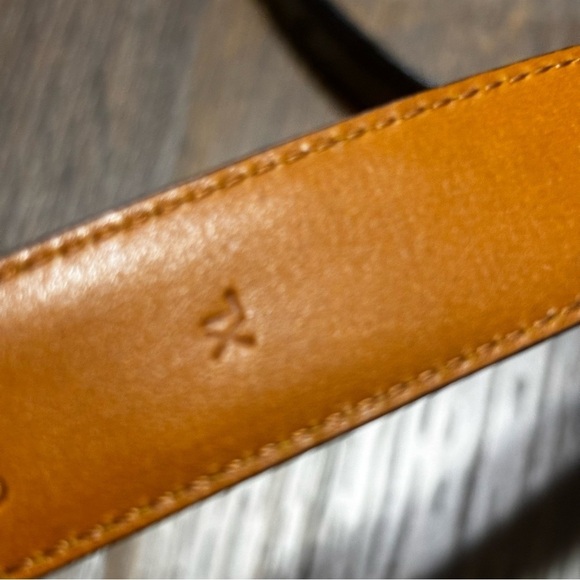 Ralph Lauren collection black leather croc embossed women’s belt main image 6